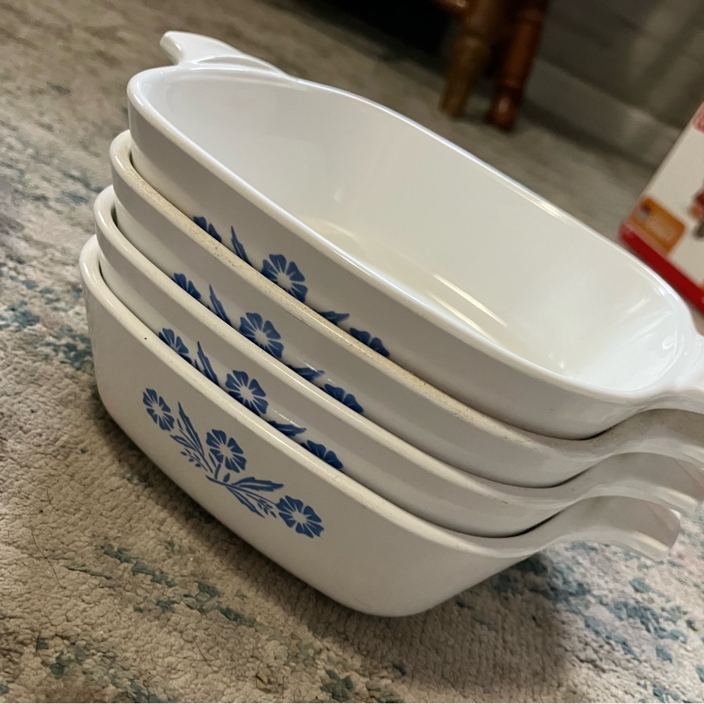 Corningware Blue and White Baking Dishes